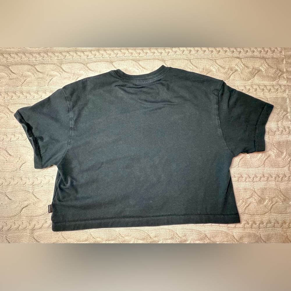Converse Black Logo Cropped Tee #1039 - Picture 5 of 11